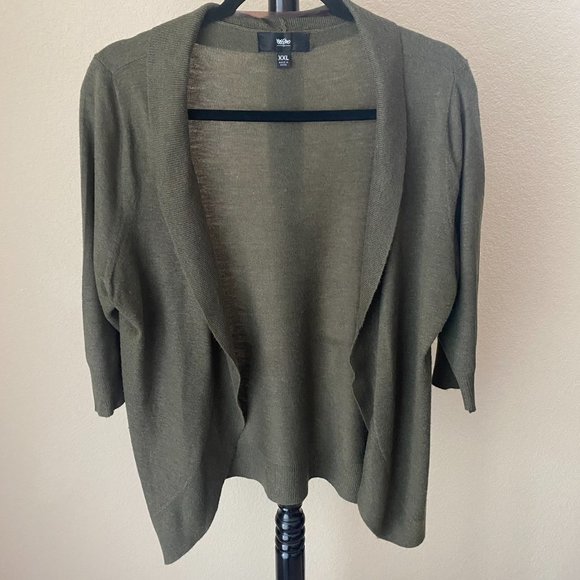 MOSSIMO Crop  Green Sweater XXL - Picture 1 of 4